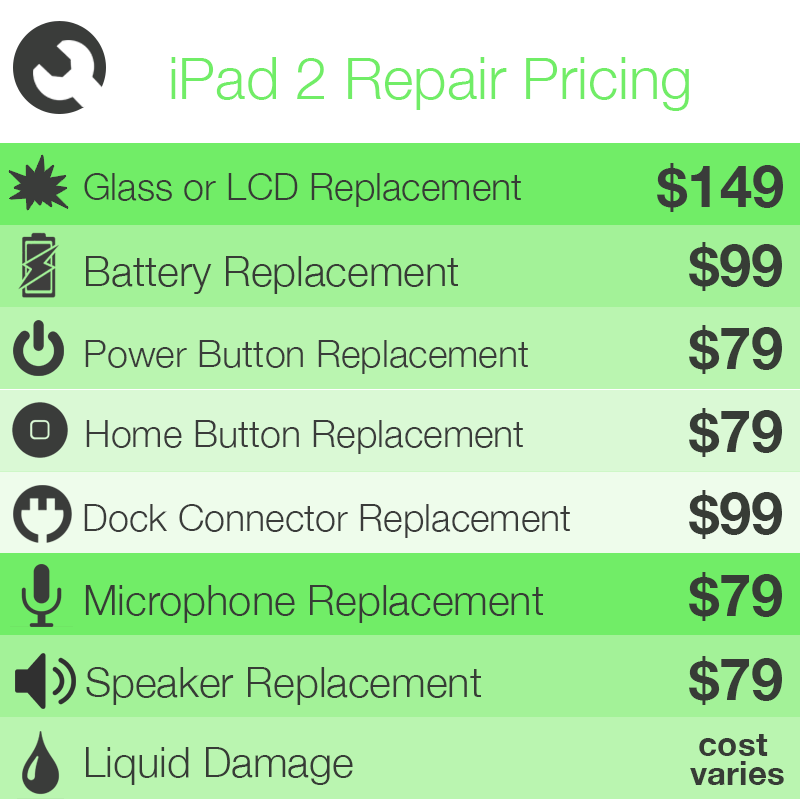 iPad2RepairPricing Rotten Apples iPhone Repair, iPad Repair